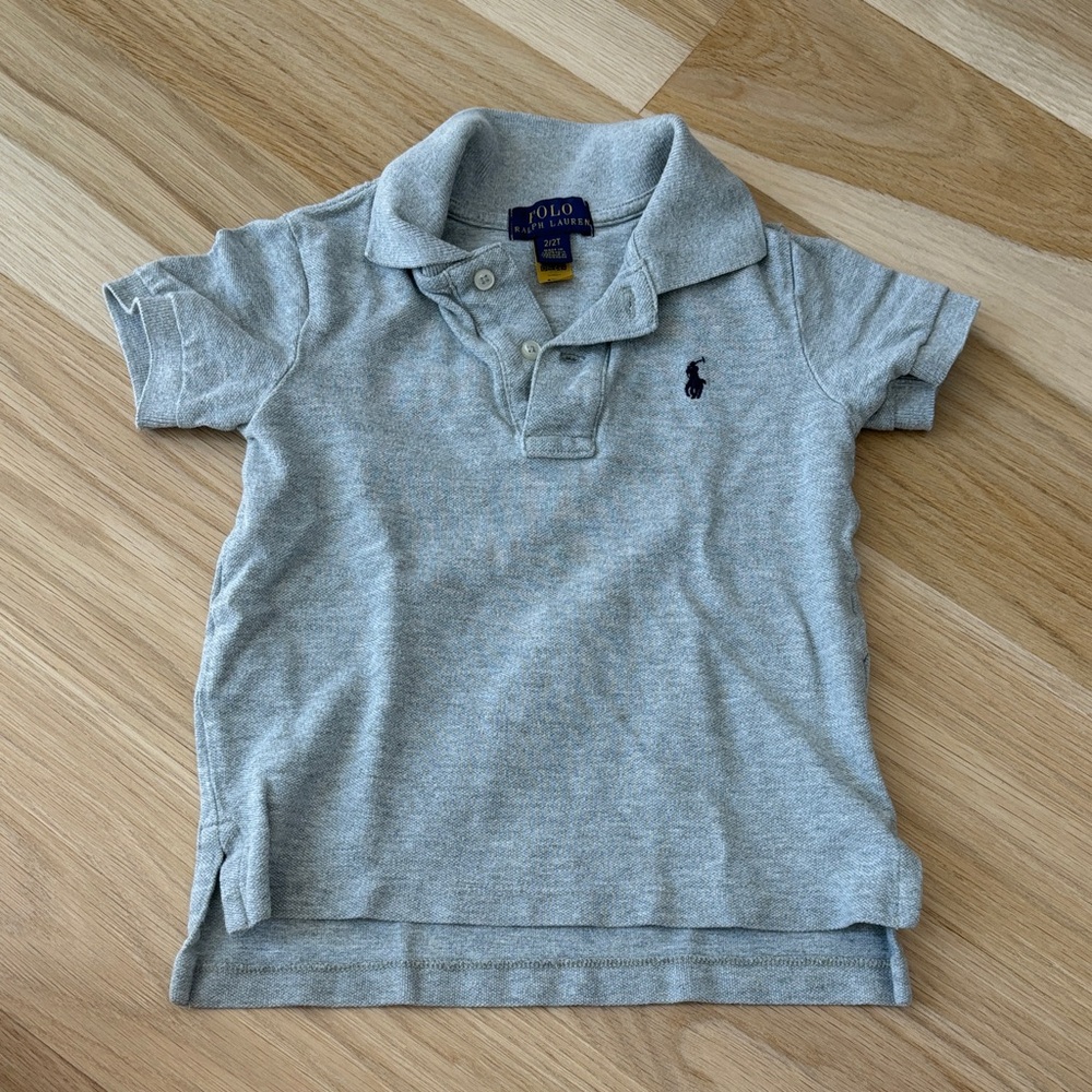 Ralph Lauren Light Gray Kids Polo Shirt